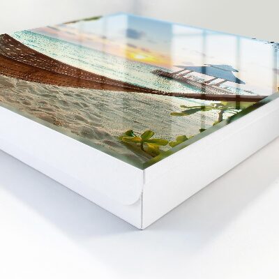 Schlüsselbox zur Wandmontage mit Motiv Entspannung am Strand