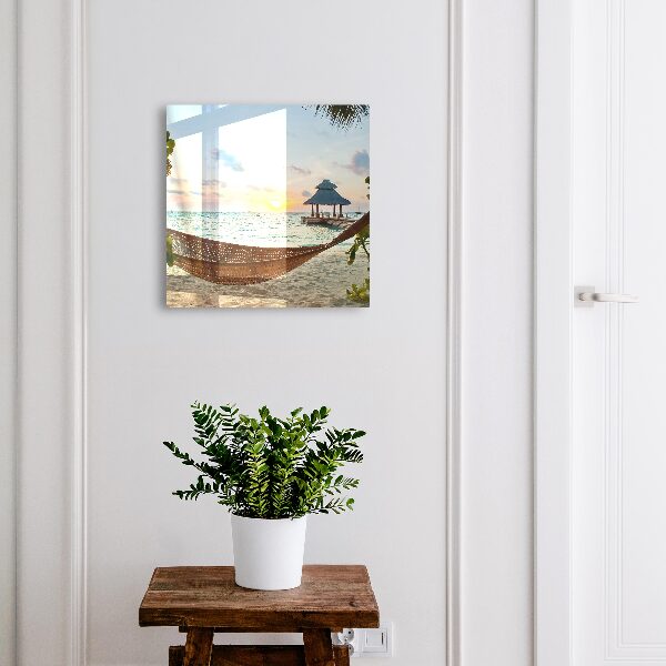 Schlüsselbox zur Wandmontage mit Motiv Entspannung am Strand