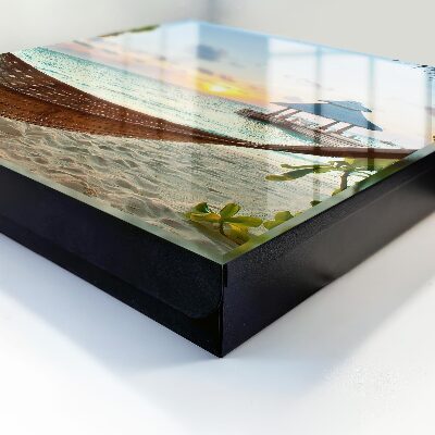 Schlüsselbox zur Wandmontage mit Motiv Entspannung am Strand