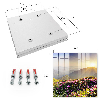 Schlüsselkasten mit Motiv Sonnenaufgang auf dem Gipfel