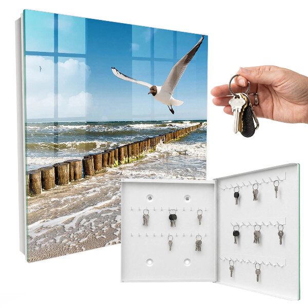 Schlüsselbox für die Wand im maritimen Design
