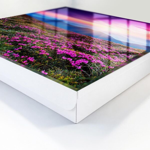 Schlüsselbox zur Wandmontage Motiv Morgen in den Bergen