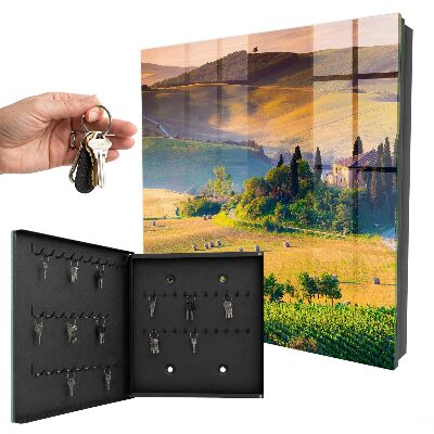 Schlüsselbox für die Wand Motiv Toskanische Idylle