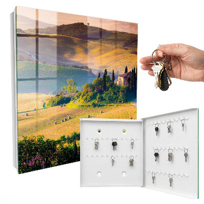 Schlüsselbox für die Wand Motiv Toskanische Idylle