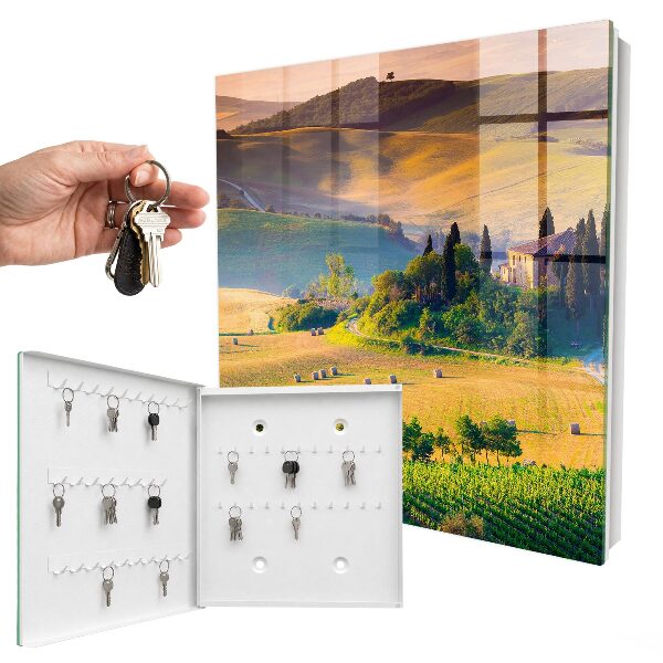 Schlüsselbox für die Wand Motiv Toskanische Idylle