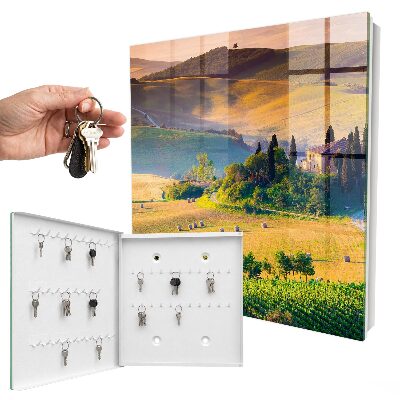 Schlüsselbox für die Wand Motiv Toskanische Idylle
