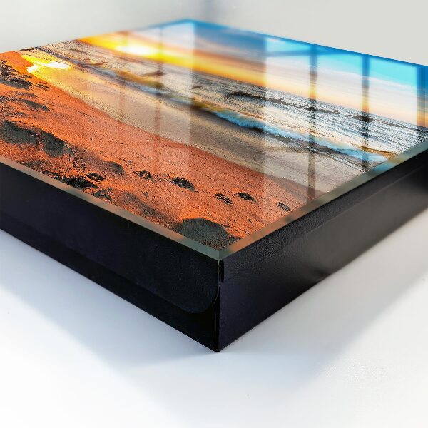 Schlüsselkasten mit Sonnenuntergang-Motiv