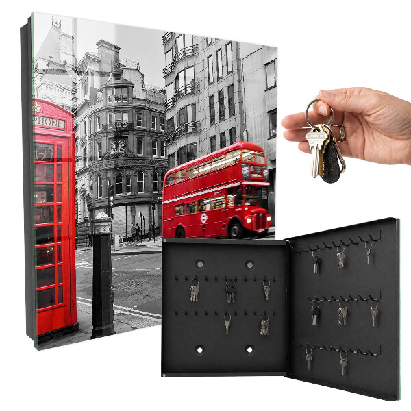 Schlüsselbox im Design Londons Kontrast