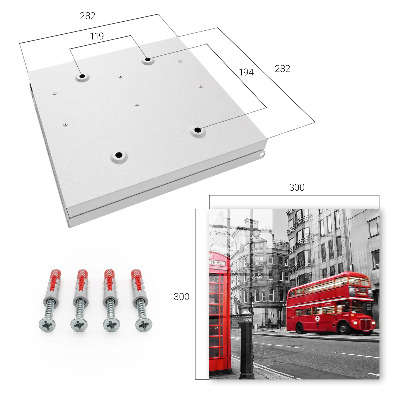 Schlüsselbox im Design Londons Kontrast
