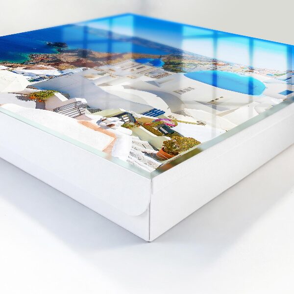 Schlüsselbox zur Wandmontage Motiv Griechische Insel