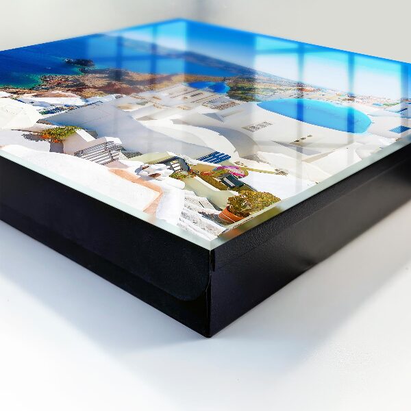 Schlüsselbox zur Wandmontage Motiv Griechische Insel
