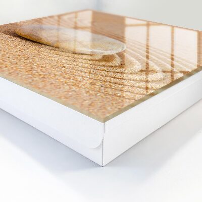 Schlüsselkasten mit Motiv Ein Stein im Sand