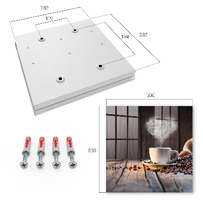 Schlüsselbox für die Wand Kaffeeherz