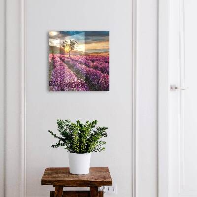 Schlüsselkasten im Design Lavendel-Sonnenuntergang