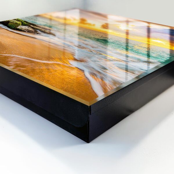 Schlüsselbox mit Sonnenuntergang-Motiv