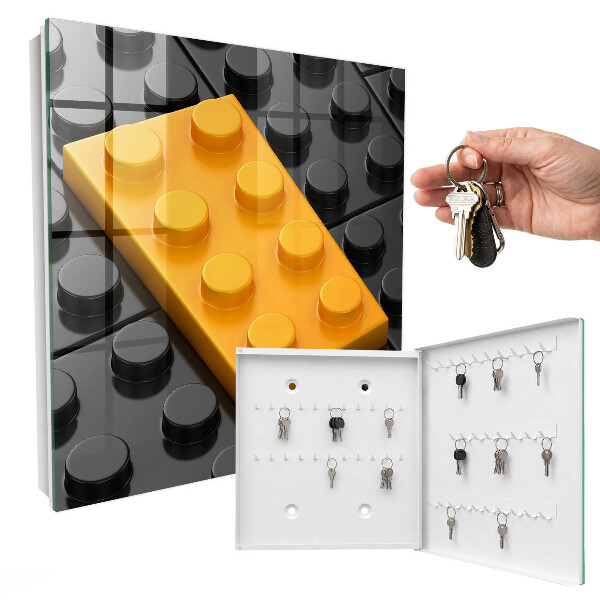 Schlüsselbox für die Wand in Gelb