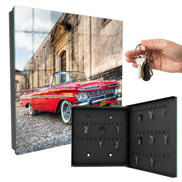 Schlüsselbox für die Wand im Retro-Auto-Design