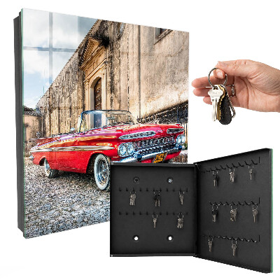 Schlüsselbox für die Wand im Retro-Auto-Design
