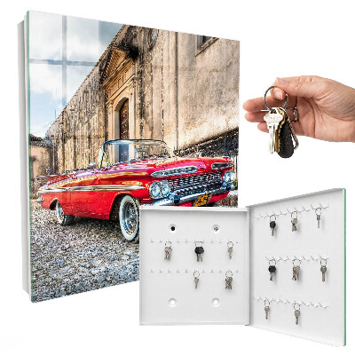Schlüsselbox für die Wand im Retro-Auto-Design