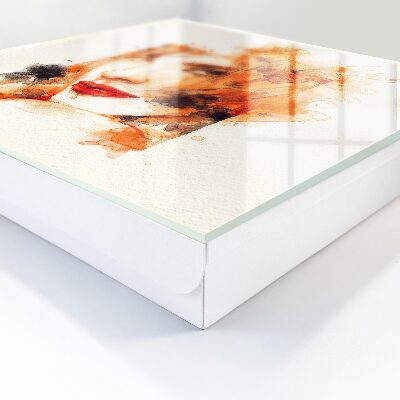 Schlüsselbox mit Motiv Aquarell einer Frau