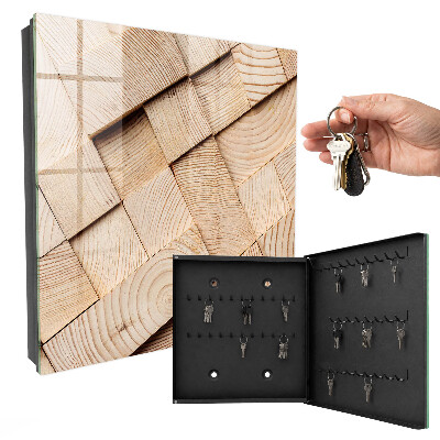 Schlüsselkasten mit Holzstruktur