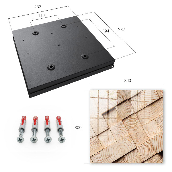 Schlüsselkasten mit Holzstruktur