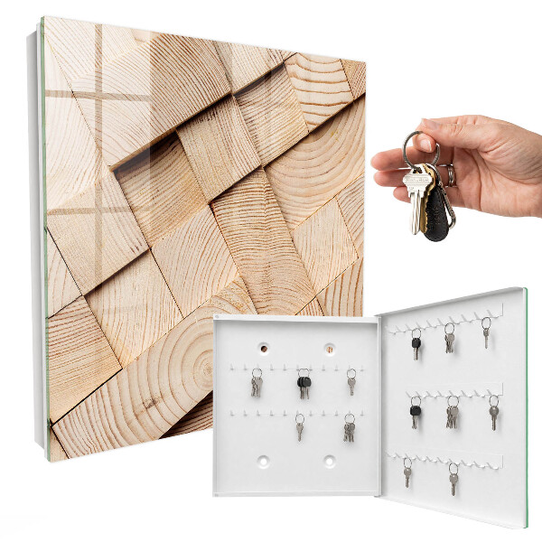 Schlüsselkasten mit Holzstruktur