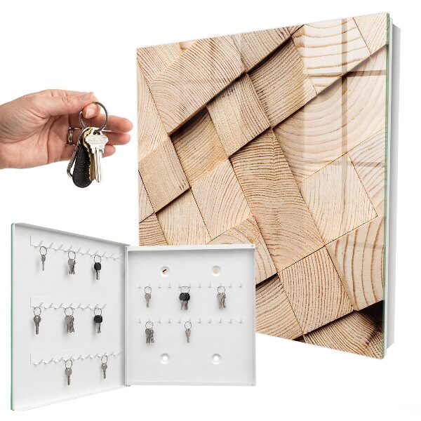Schlüsselkasten mit Holzstruktur