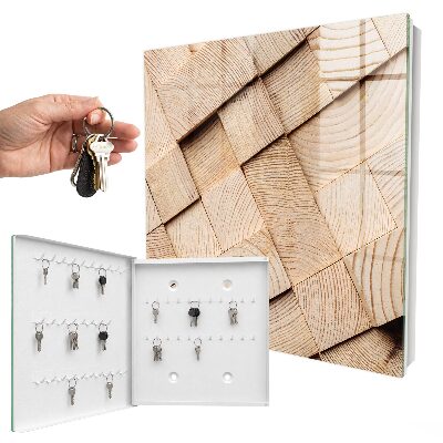 Schlüsselkasten mit Holzstruktur