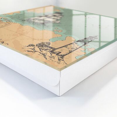 Schlüsselbox mit Seeabenteuer-Motiv