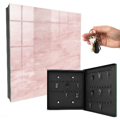 Schlüsselbox für die Wand in Rosa