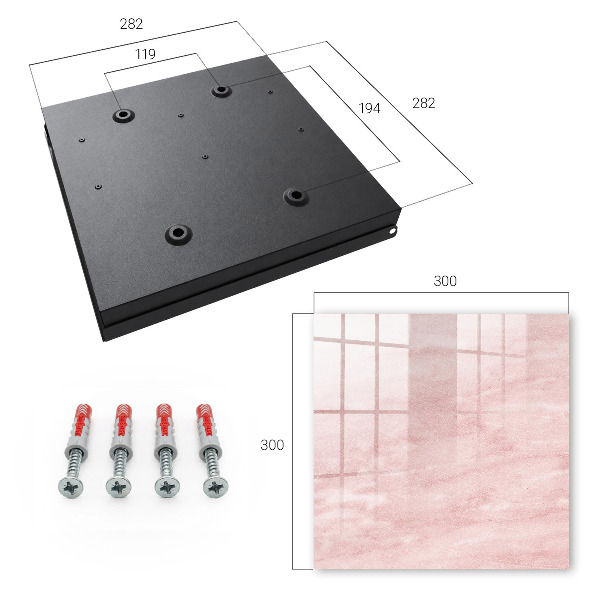 Schlüsselbox für die Wand in Rosa