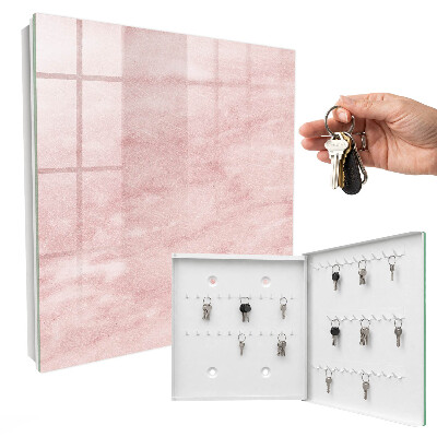 Schlüsselbox für die Wand in Rosa