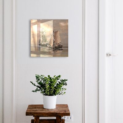 Schlüsselbox zur Wandmontage mit Motiv Segelboote
