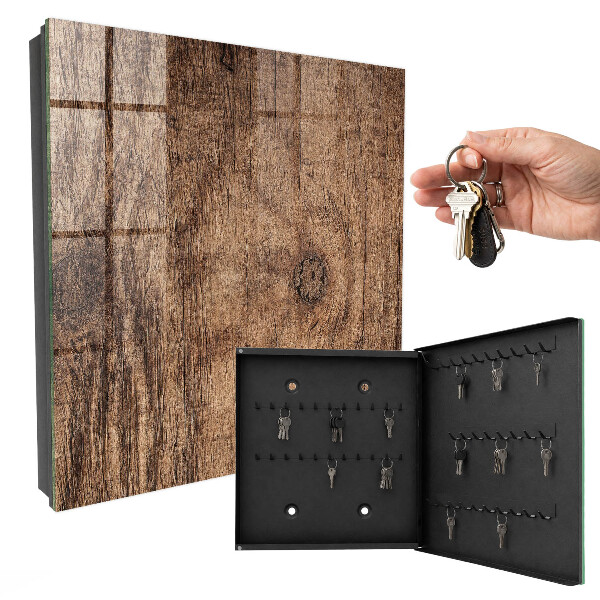 Schlüsselkasten mit Holzstruktur
