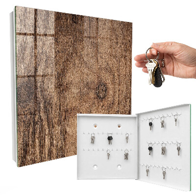 Schlüsselkasten mit Holzstruktur