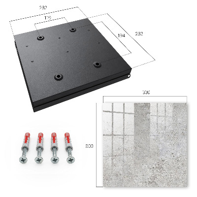 Schlüsselbox für die Wand in Grau