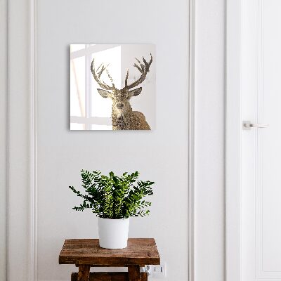 Schlüsselbox mit Winterhirsch Motiv