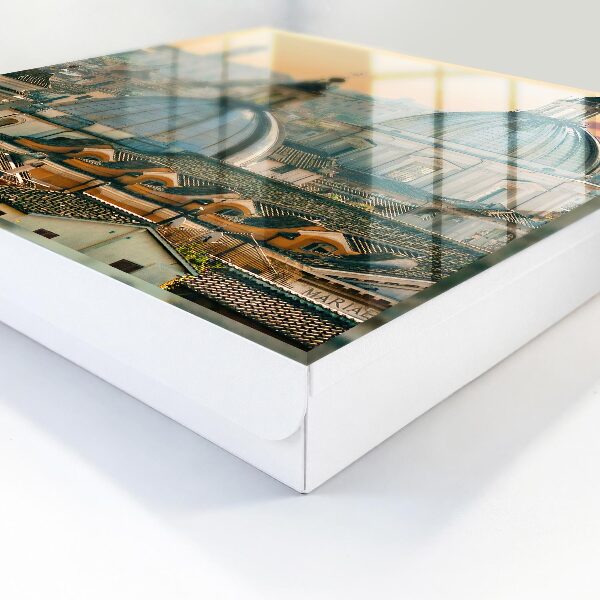 Schlüsselbox für die Wand mit Stadtlandschaft Motiv