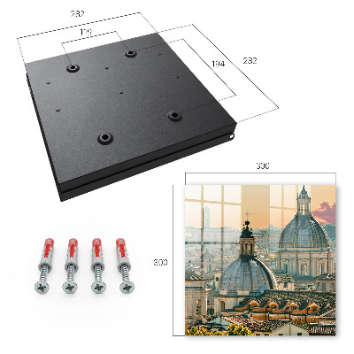 Schlüsselbox für die Wand mit Stadtlandschaft Motiv