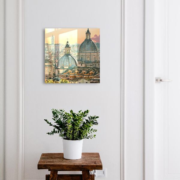 Schlüsselbox für die Wand mit Stadtlandschaft Motiv