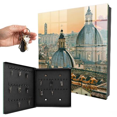 Schlüsselbox für die Wand mit Stadtlandschaft Motiv