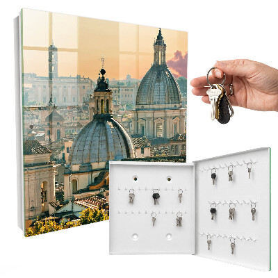 Schlüsselbox für die Wand mit Stadtlandschaft Motiv
