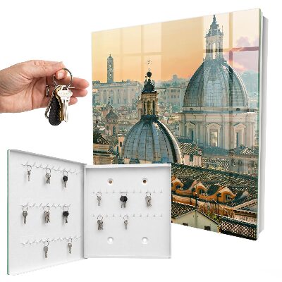 Schlüsselbox für die Wand mit Stadtlandschaft Motiv