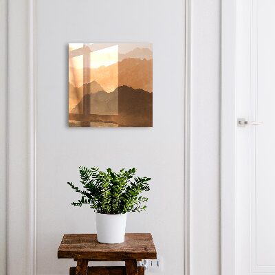 Schlüsselkasten mit Bergpanorama-Motiv