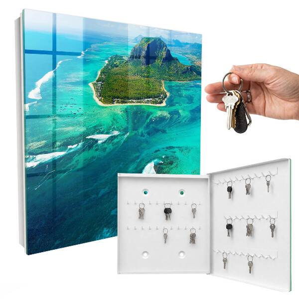 Schlüsselbox mit Motiv Tropisches Paradies