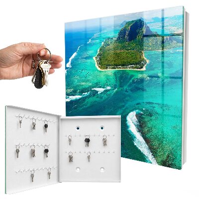 Schlüsselbox mit Motiv Tropisches Paradies