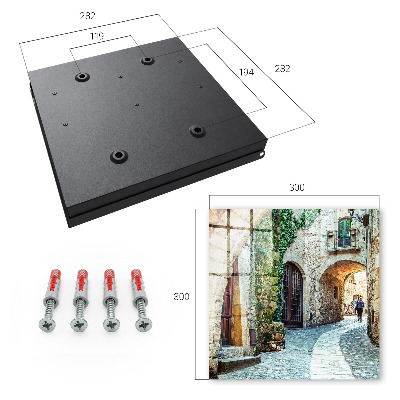 Schlüsselkasten mit Motiv Historische Straße