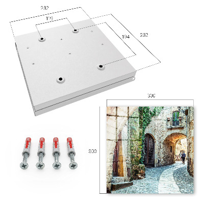 Schlüsselkasten mit Motiv Historische Straße