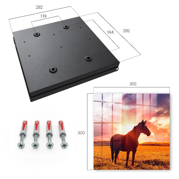 Schlüsselbox mit Motiv Pferd in der Sonne
